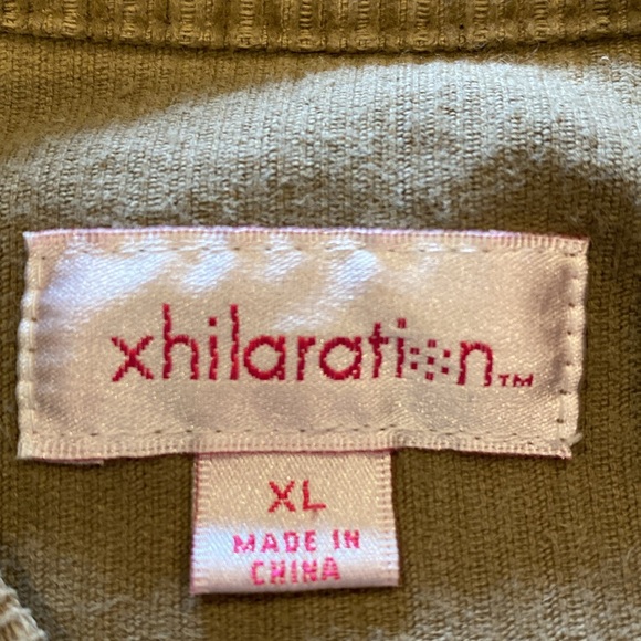 Xhilaration medium brown Corduroy jacket. Size XL. Button-up. Cute ruffle. - Picture 16 of 16